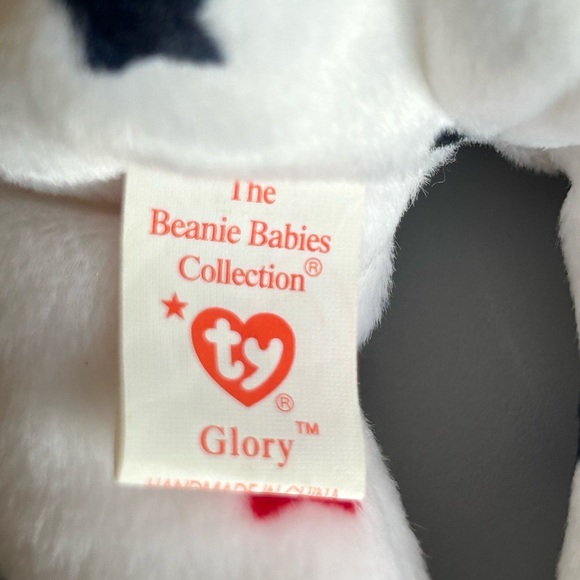 NWT Original TY Beanie Baby 1997 Glory The Bear With Matching Teenie Bear - Picture 12 of 12